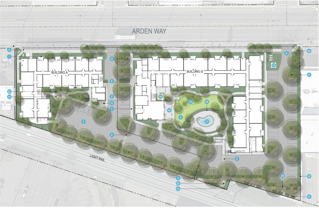 Salvator Apartments on Arden Way • Mogavero Architects